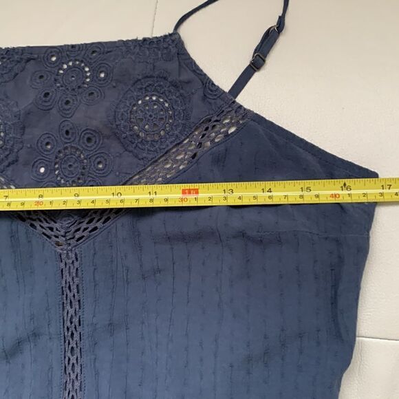 Abercrombie & Fitch Sleeveless Crochet Lace Viscose Mini Dress Size M - Picture 3 of 12
